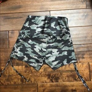 Onzie Camo Yoga Shorts